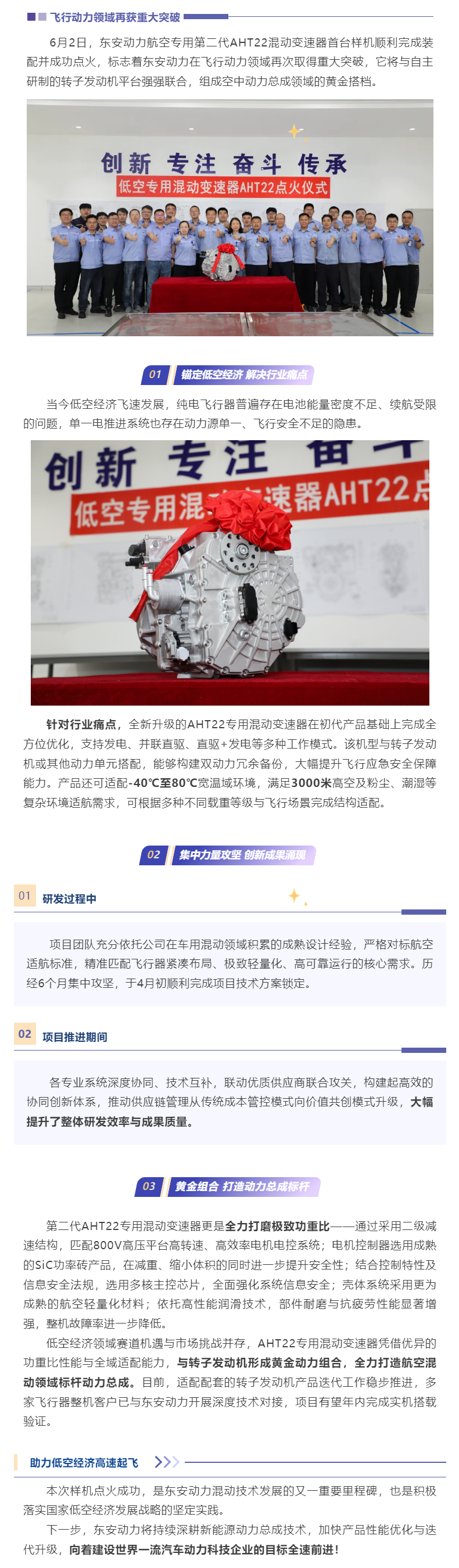 黄金搭档就位！英国上市公司365AHT22航空专用混动变速器首台样机点火成功